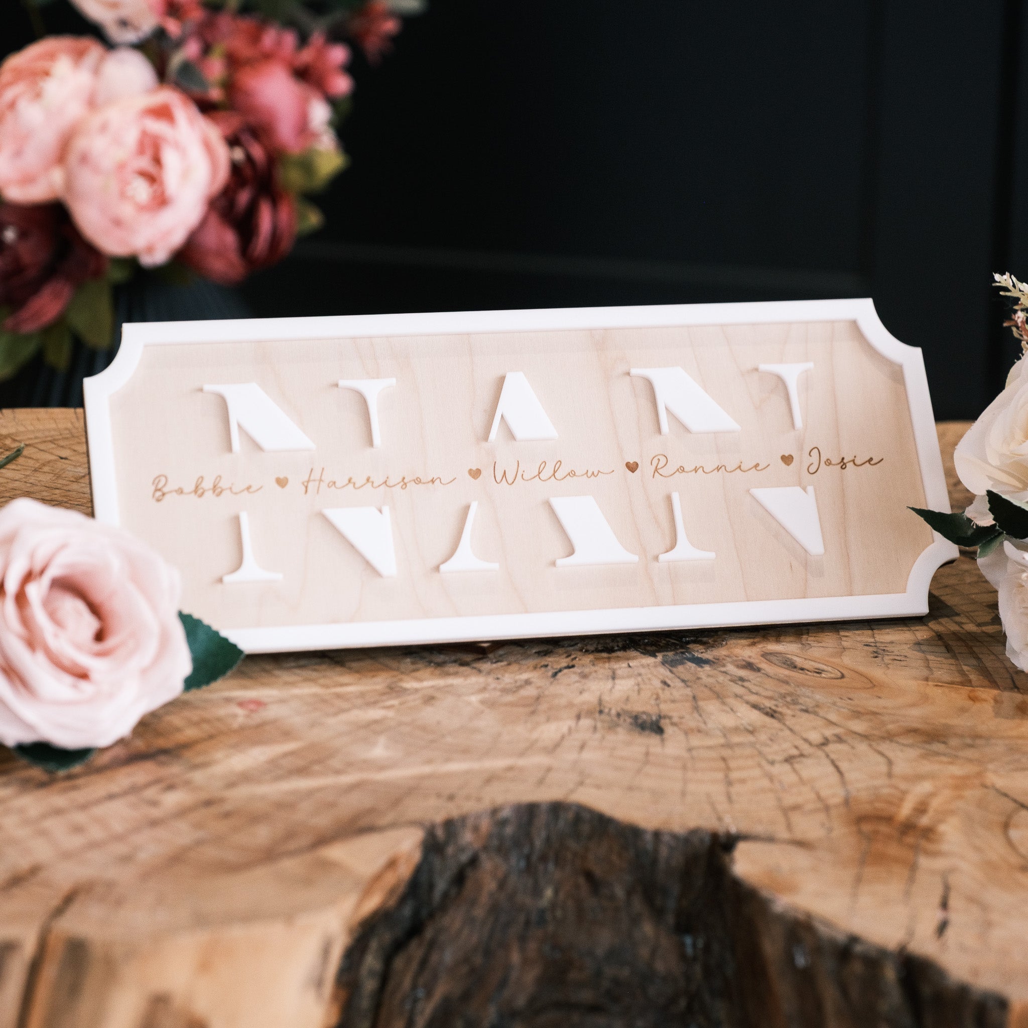 Personalised Nan Gift Sign