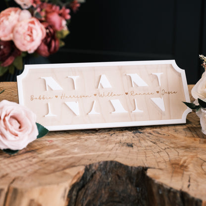 Personalised Nan Gift Sign