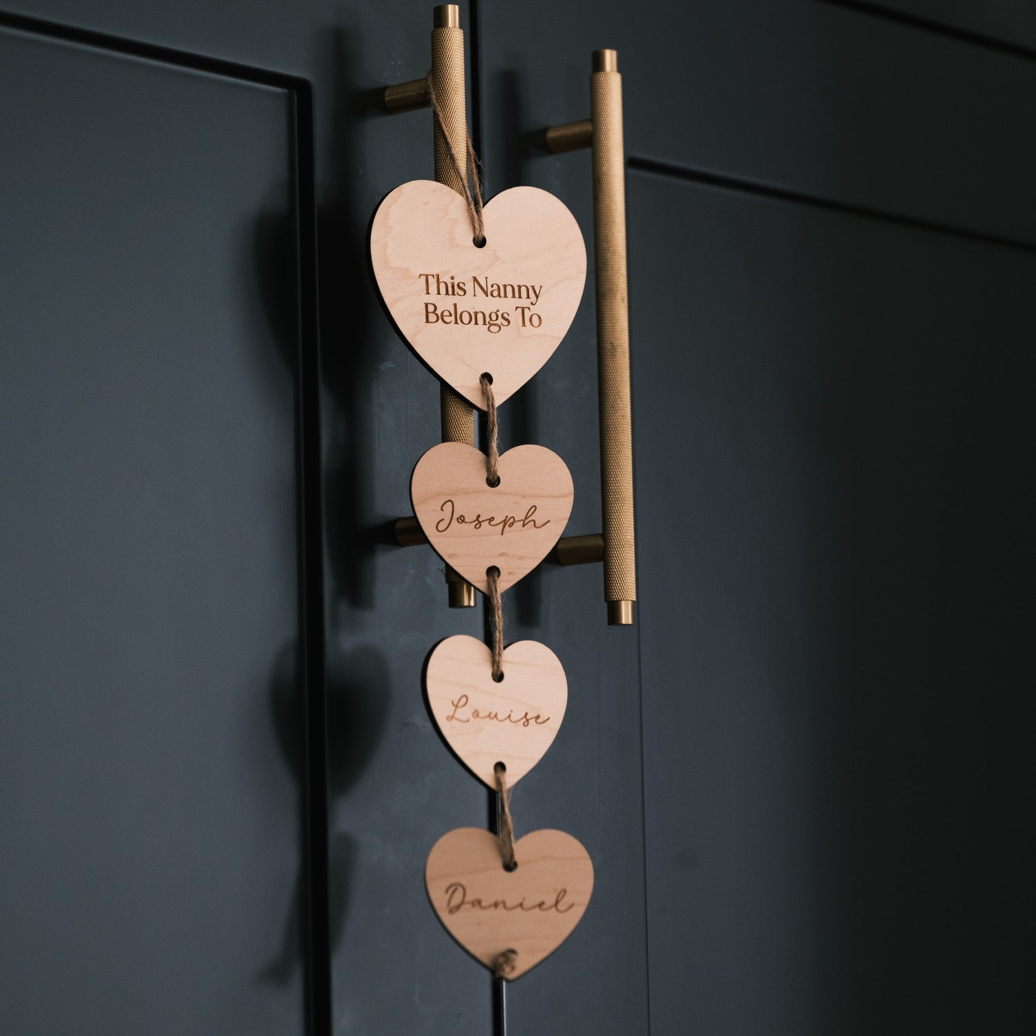 Personalised Nanny Belongs To Sign | Nanny &amp; Grandma Heart Wall Hanging Gift