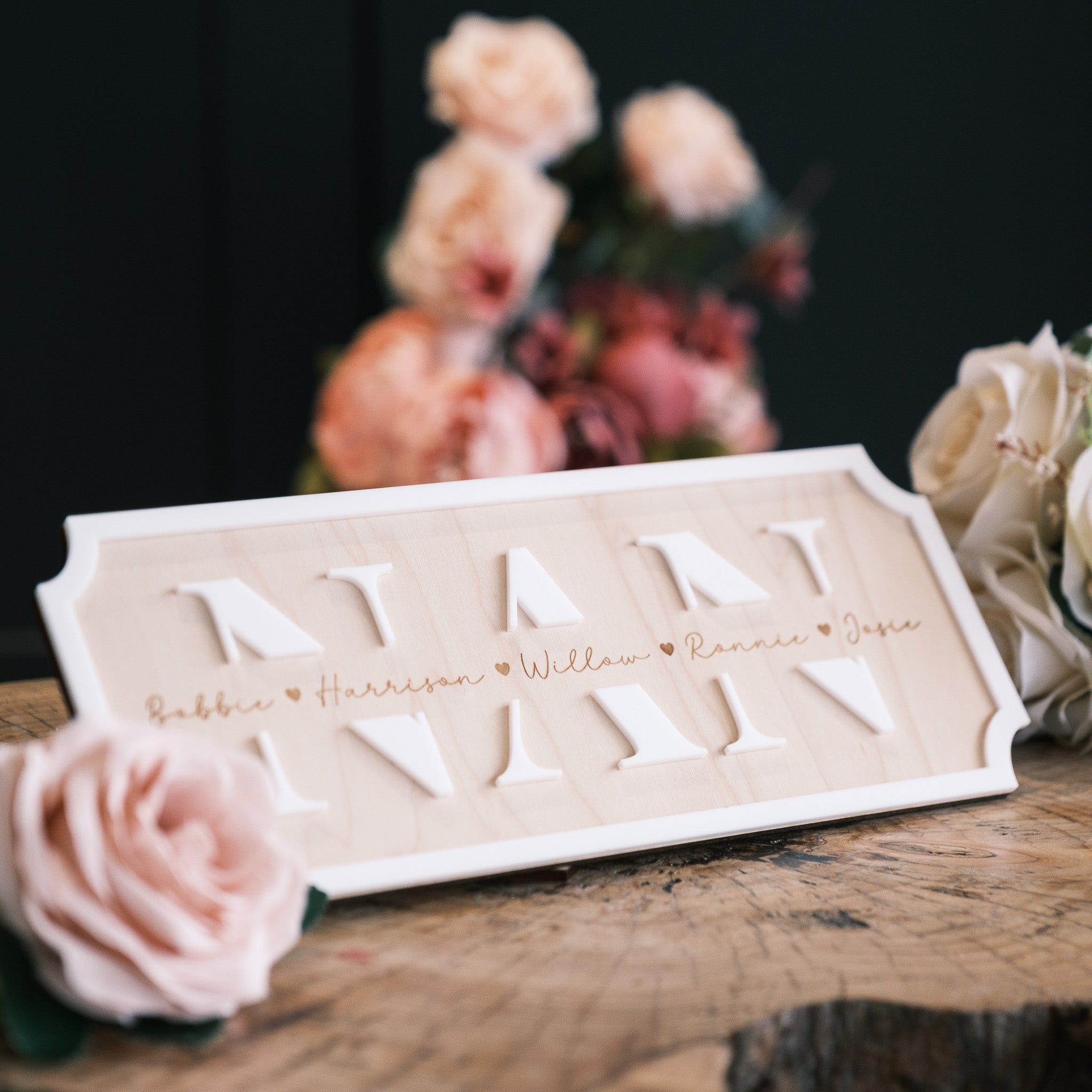 Personalised Nan Gift Sign