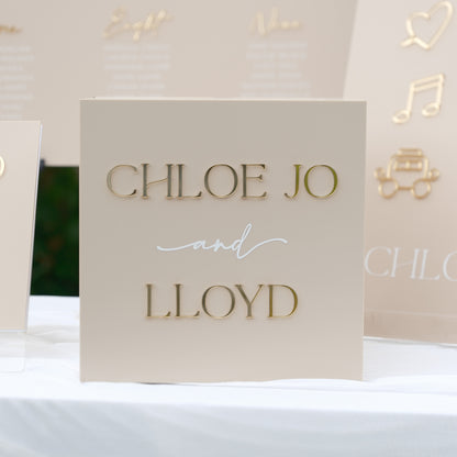 personalised wedding card box