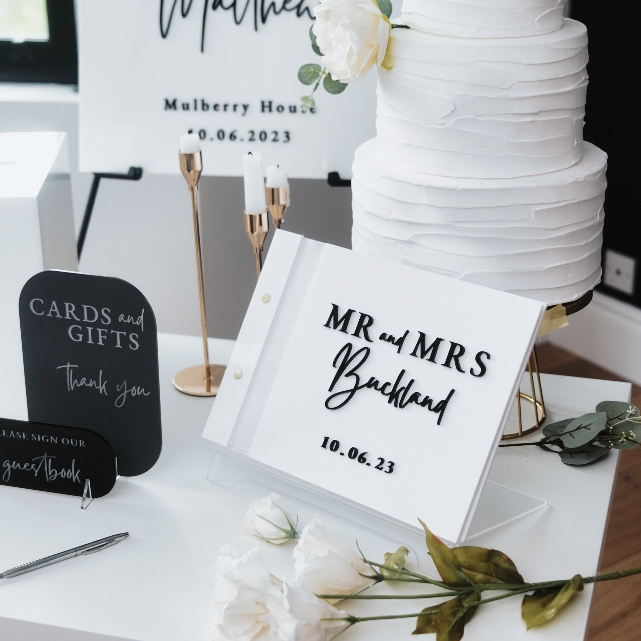 Personalised wedding stationery