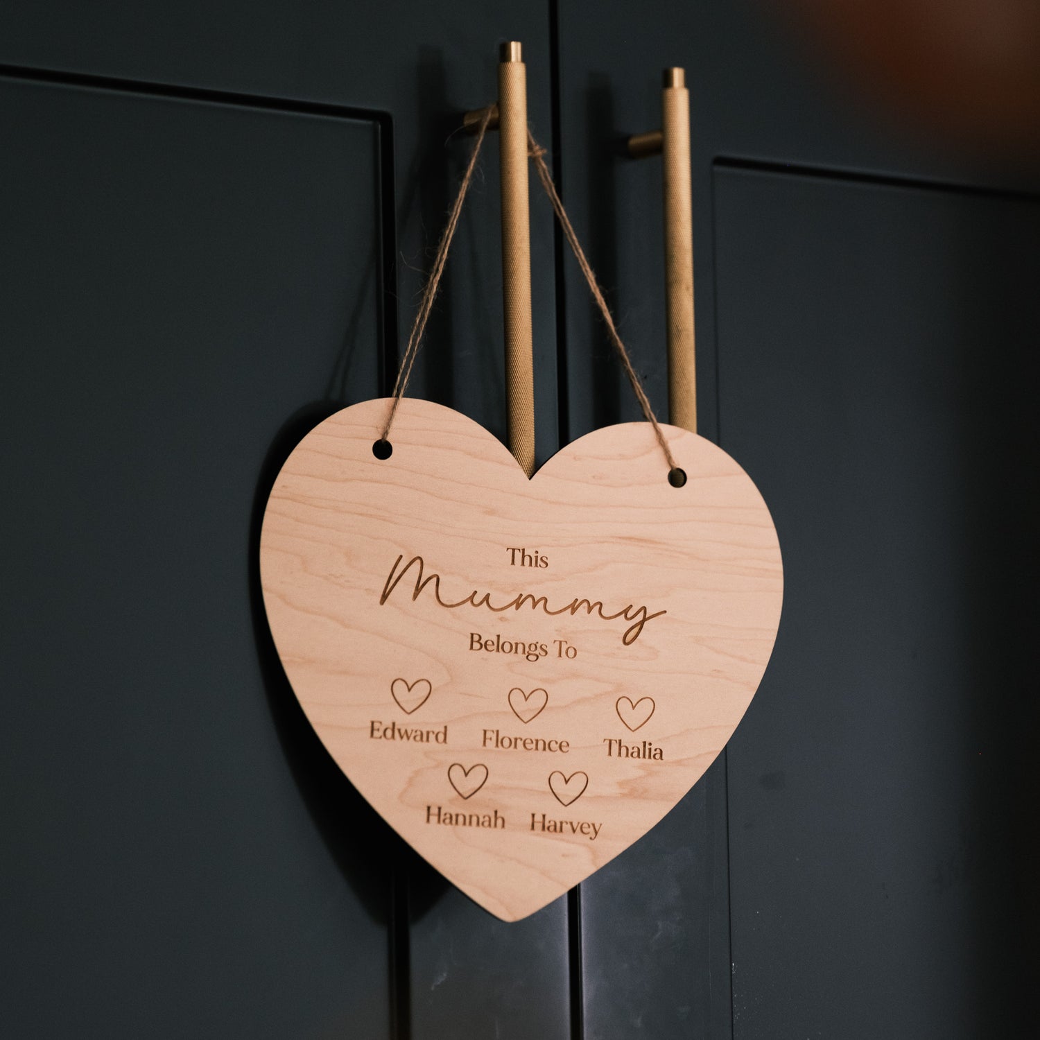 Personalised Heart Gift for mum Sign