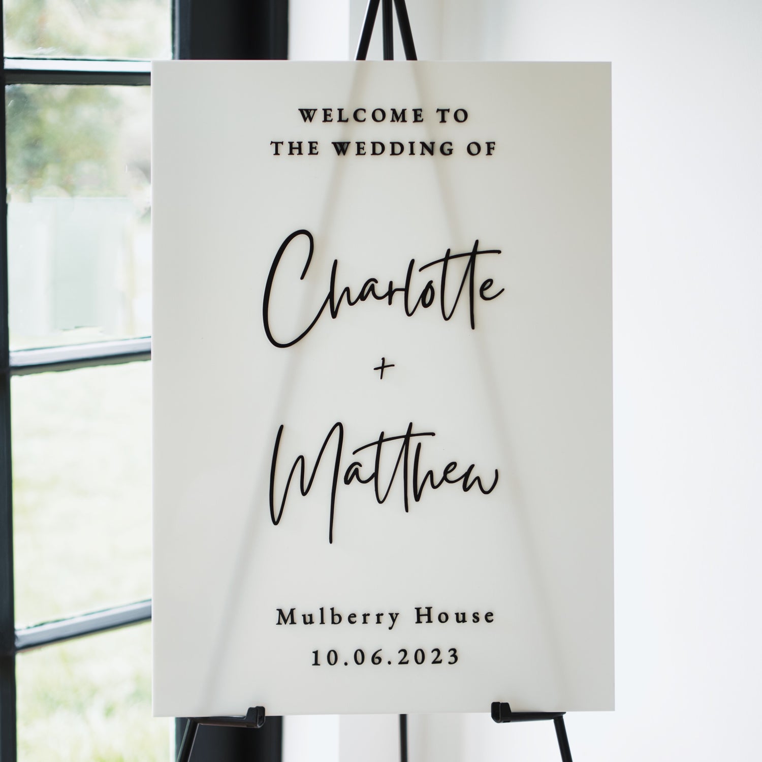 Welcome to Our Wedding A2 Sign by Inketch – inketch