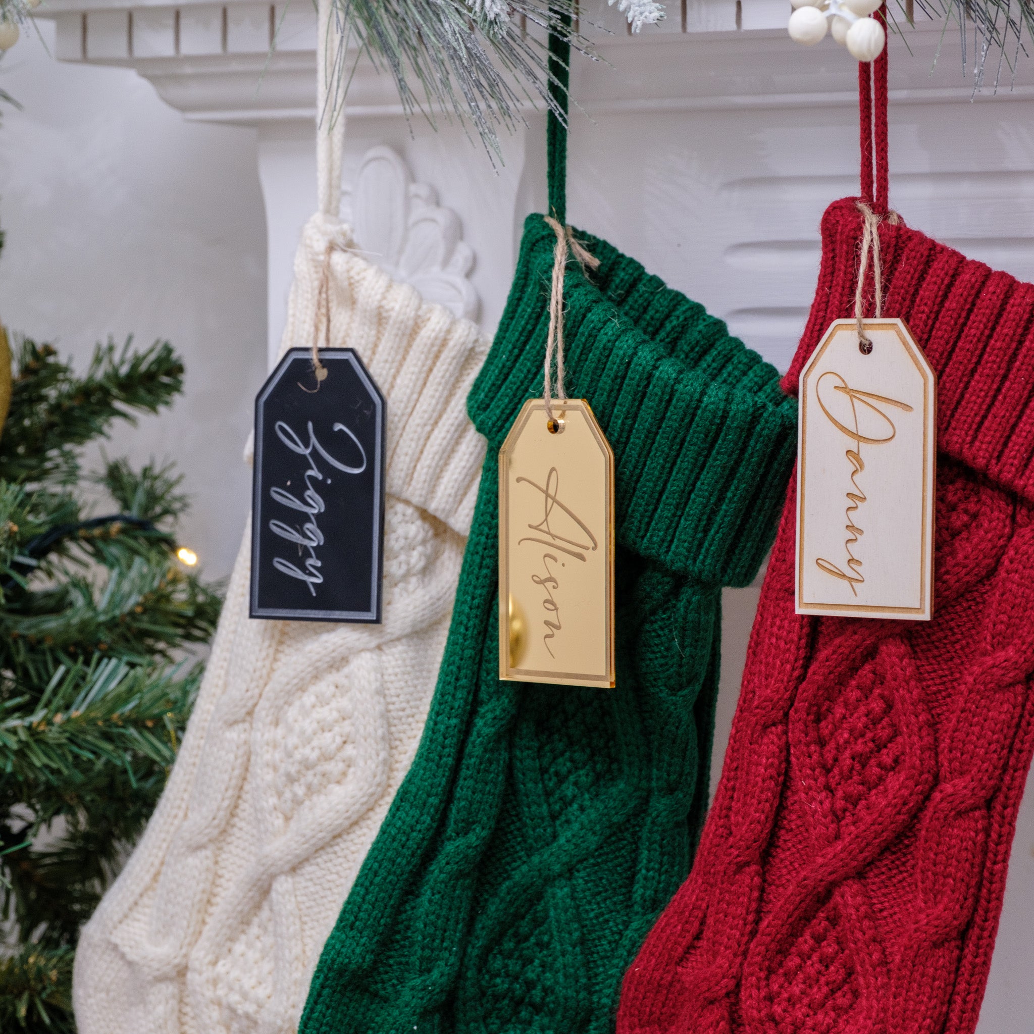 Customised stocking tag