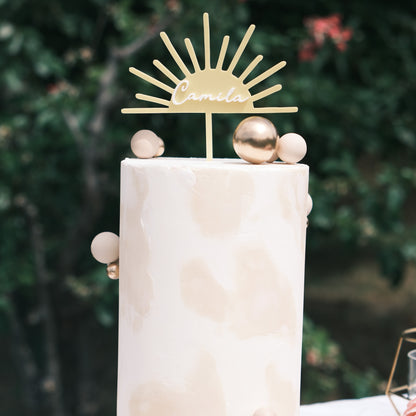 Sun cake topper