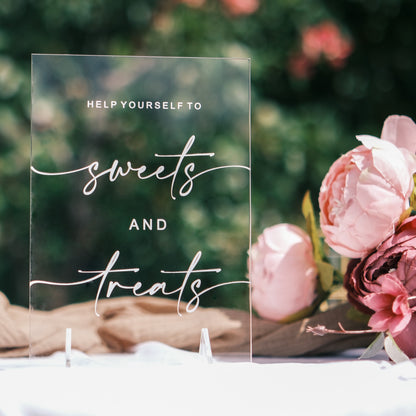 Wedding reception signage