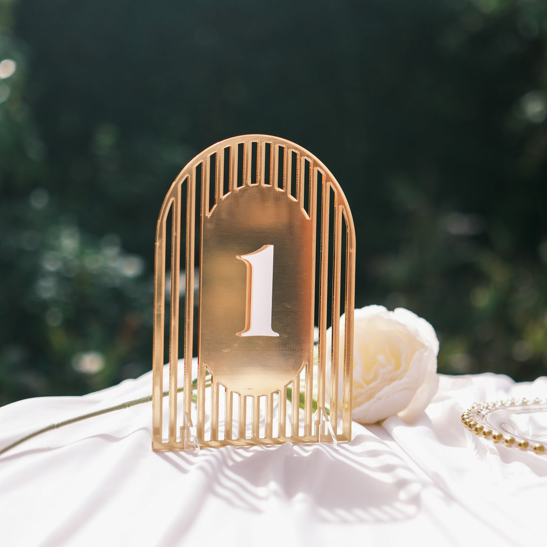 Arch Wedding Table Number With Stands