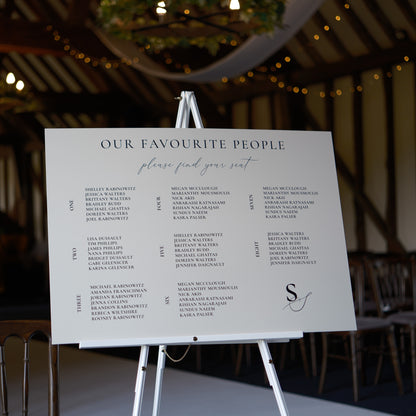wedding seating chart