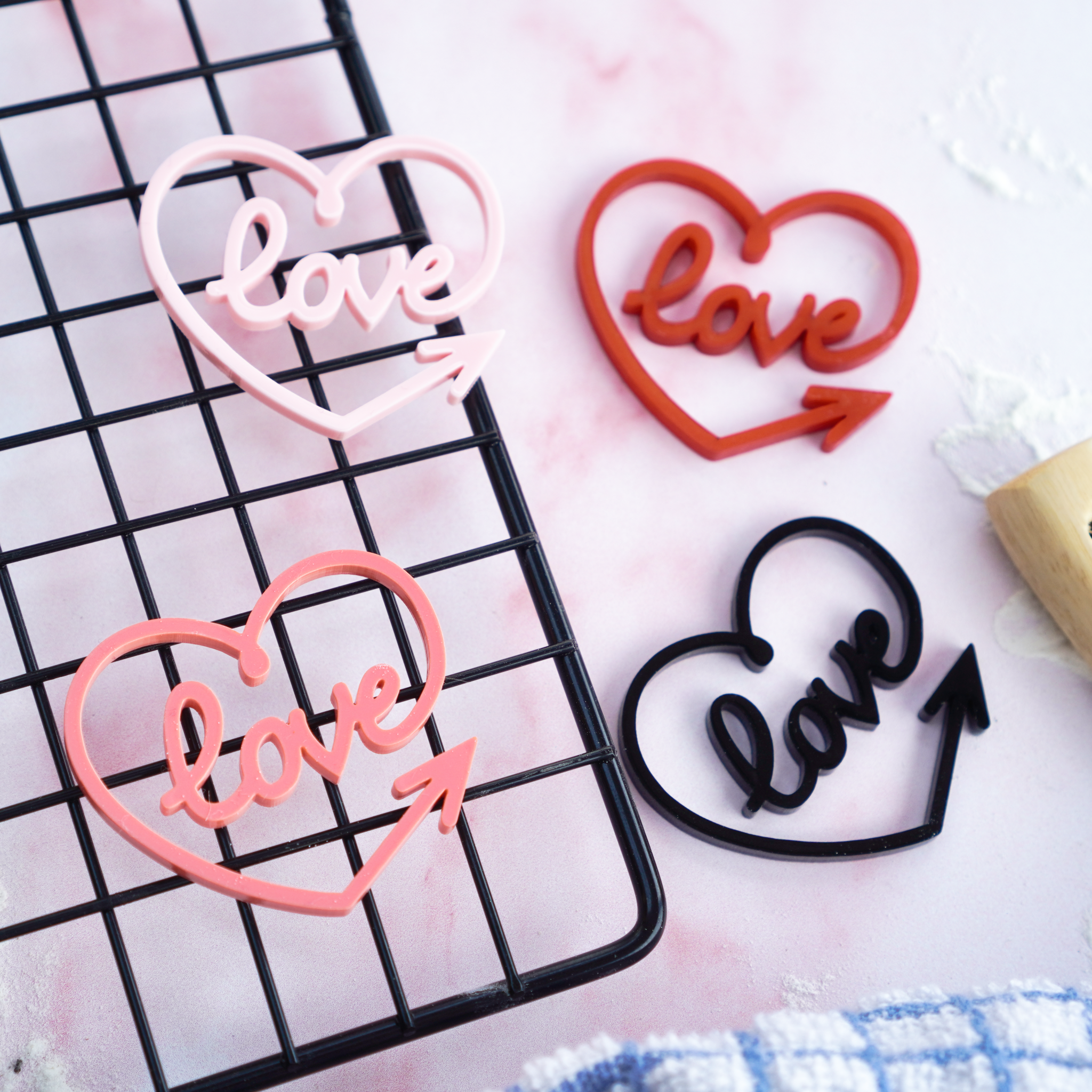 Valentines day Cake Charms