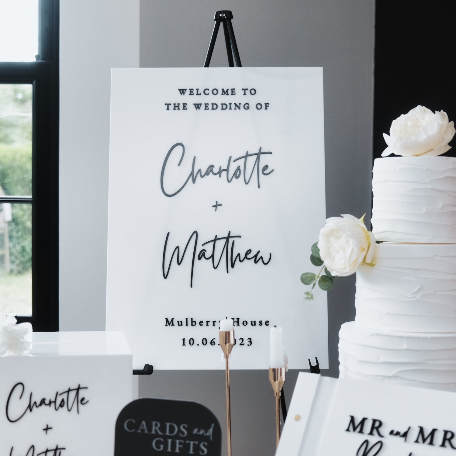 Wedding welcome sign