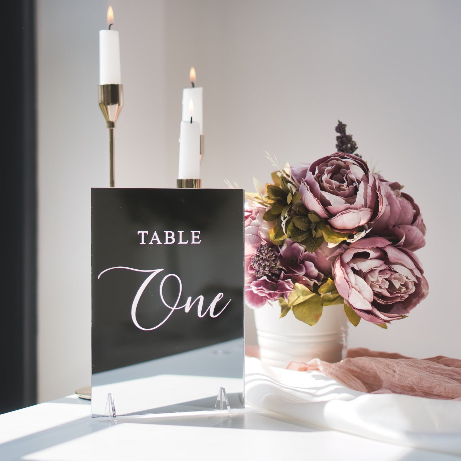 Wedding sign table number packages