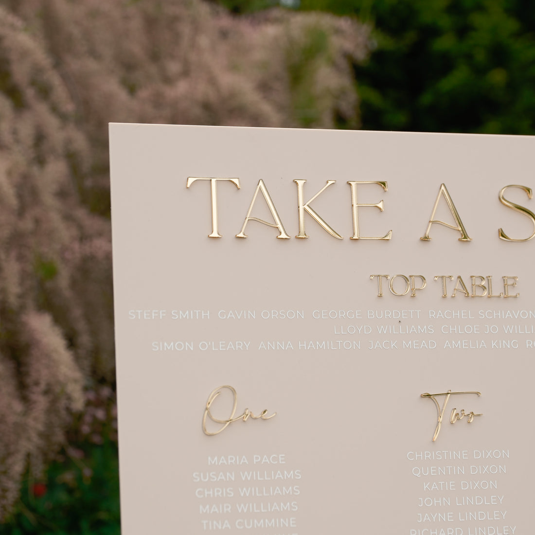 wedding sign