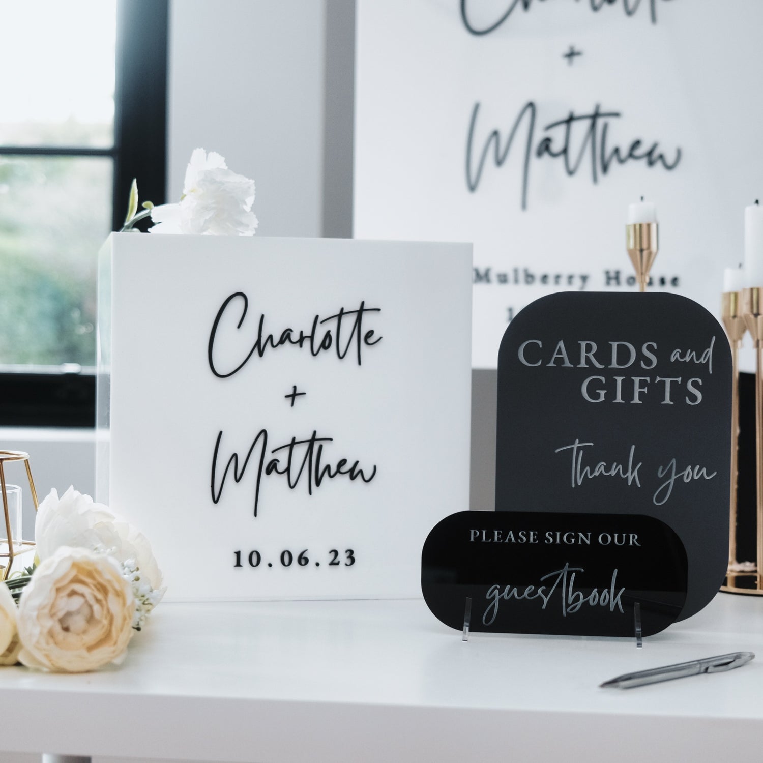 Wedding signs