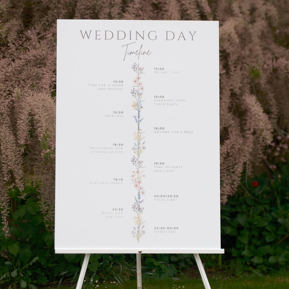 Floral Foamex Wedding Signage Package