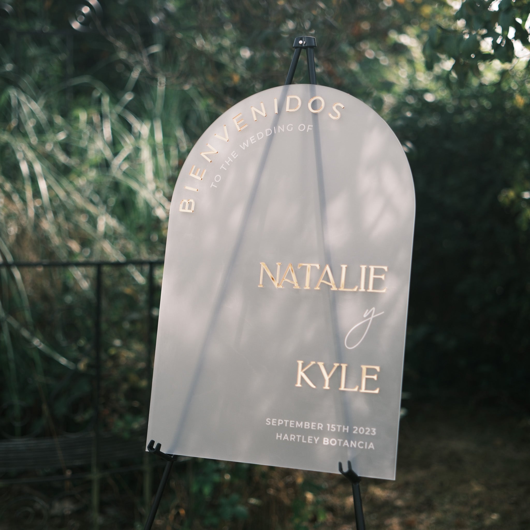 Wedding welcome sign