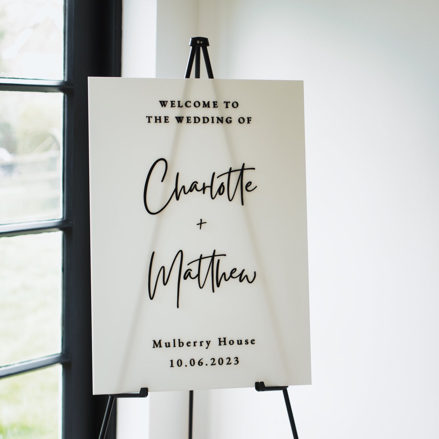 Wedding welcome sign