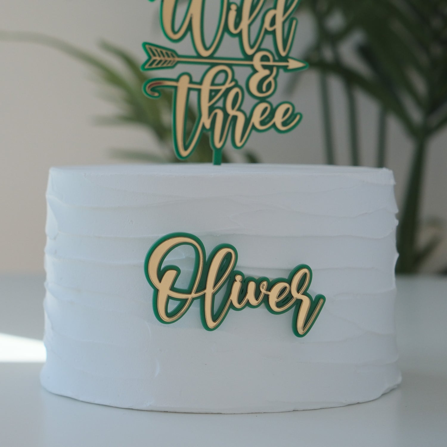Personalised wild one cake topper