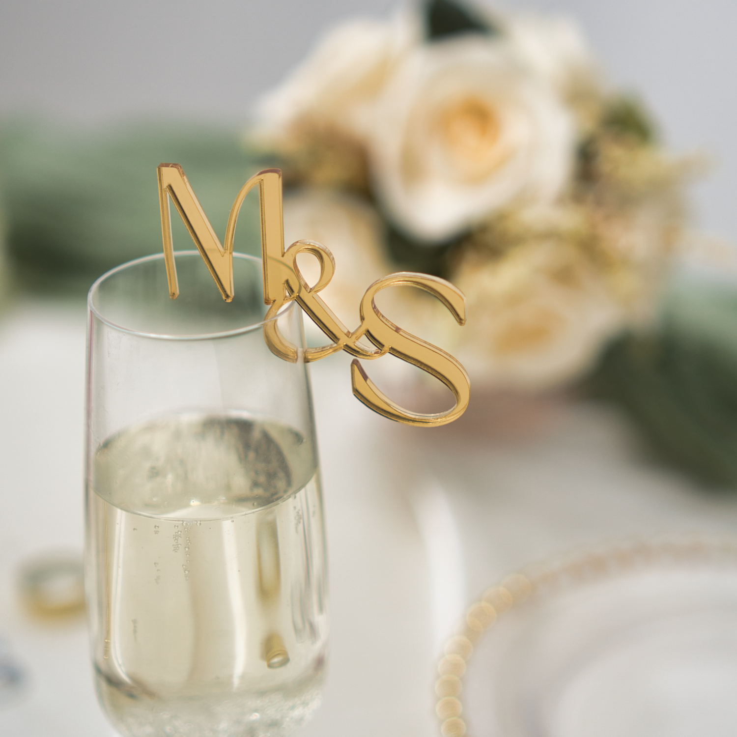 Wedding Name Drink Charm