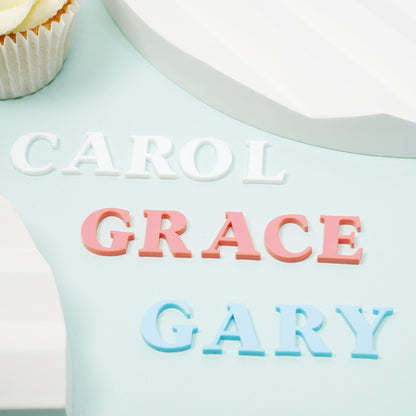 Custom acrylic cake charms 