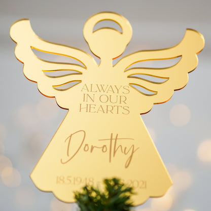 Personalised Christmas Angel Tree Topper