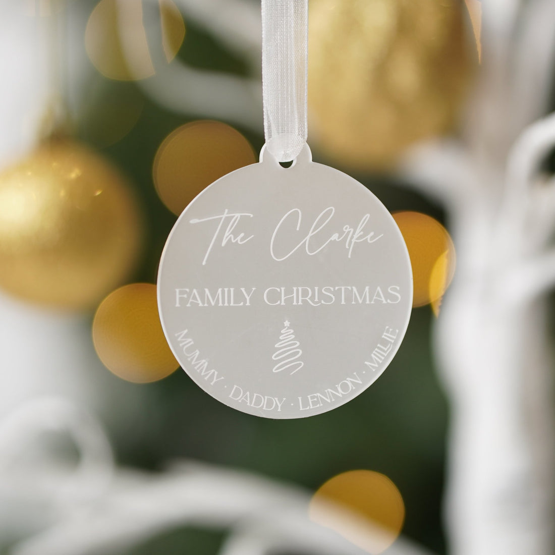 Personalised Family Christmas Decoration