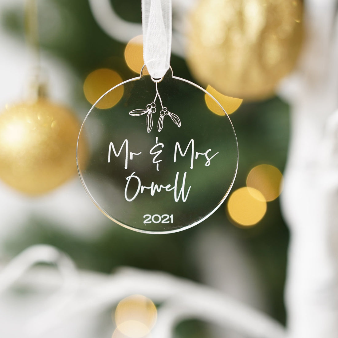 Personalised First Christmas decoration