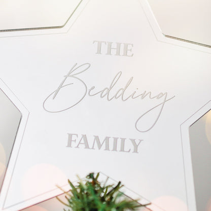 Personalised Christmas Star Tree Topper