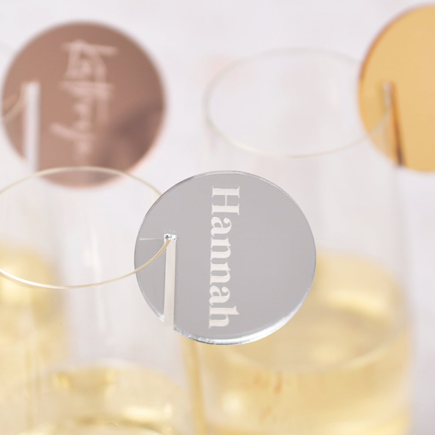 Personalised Wedding Name Drink Place Setting