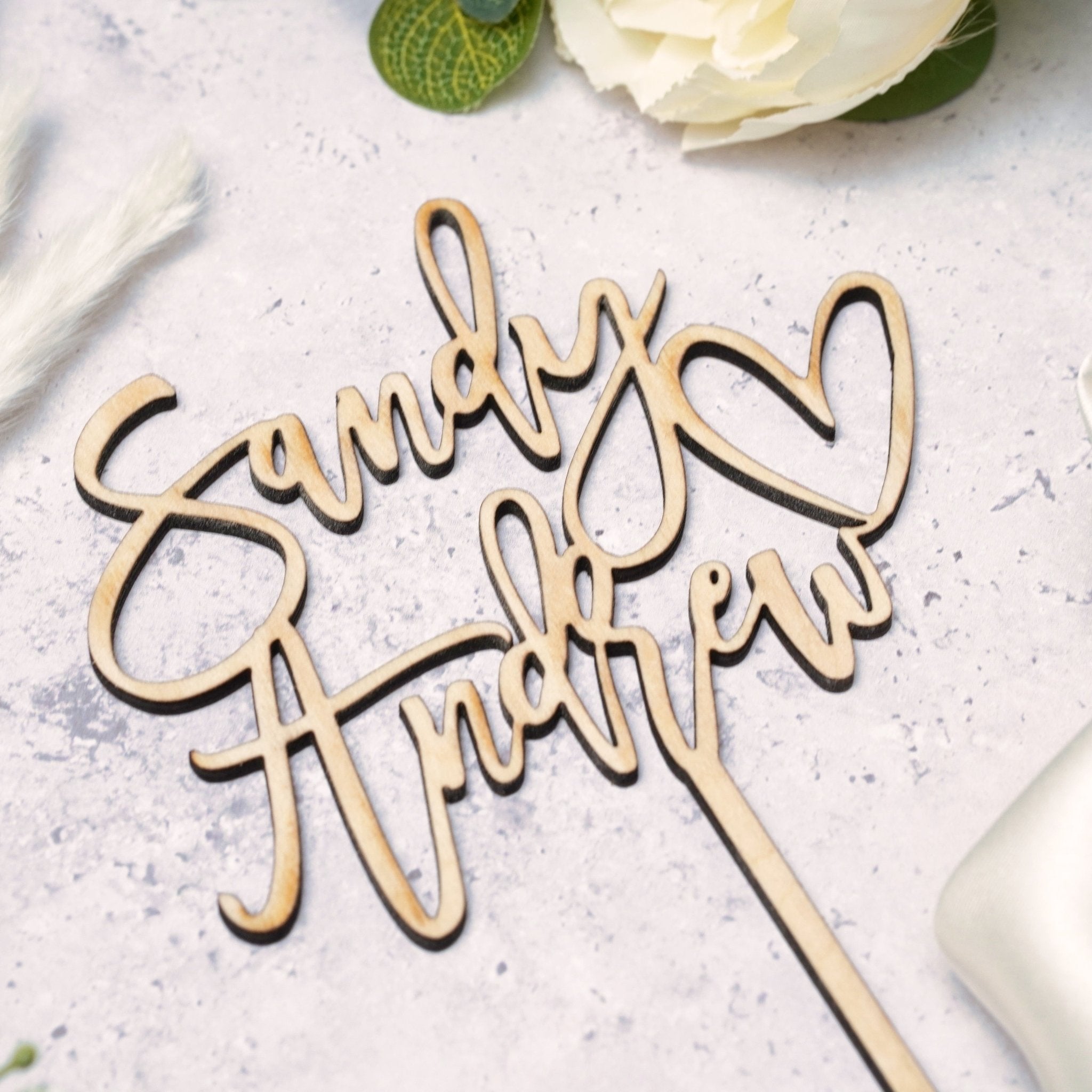Cake Topper With Heart