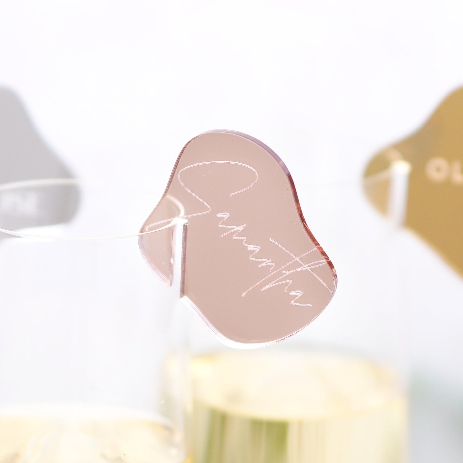 wedding drink tag