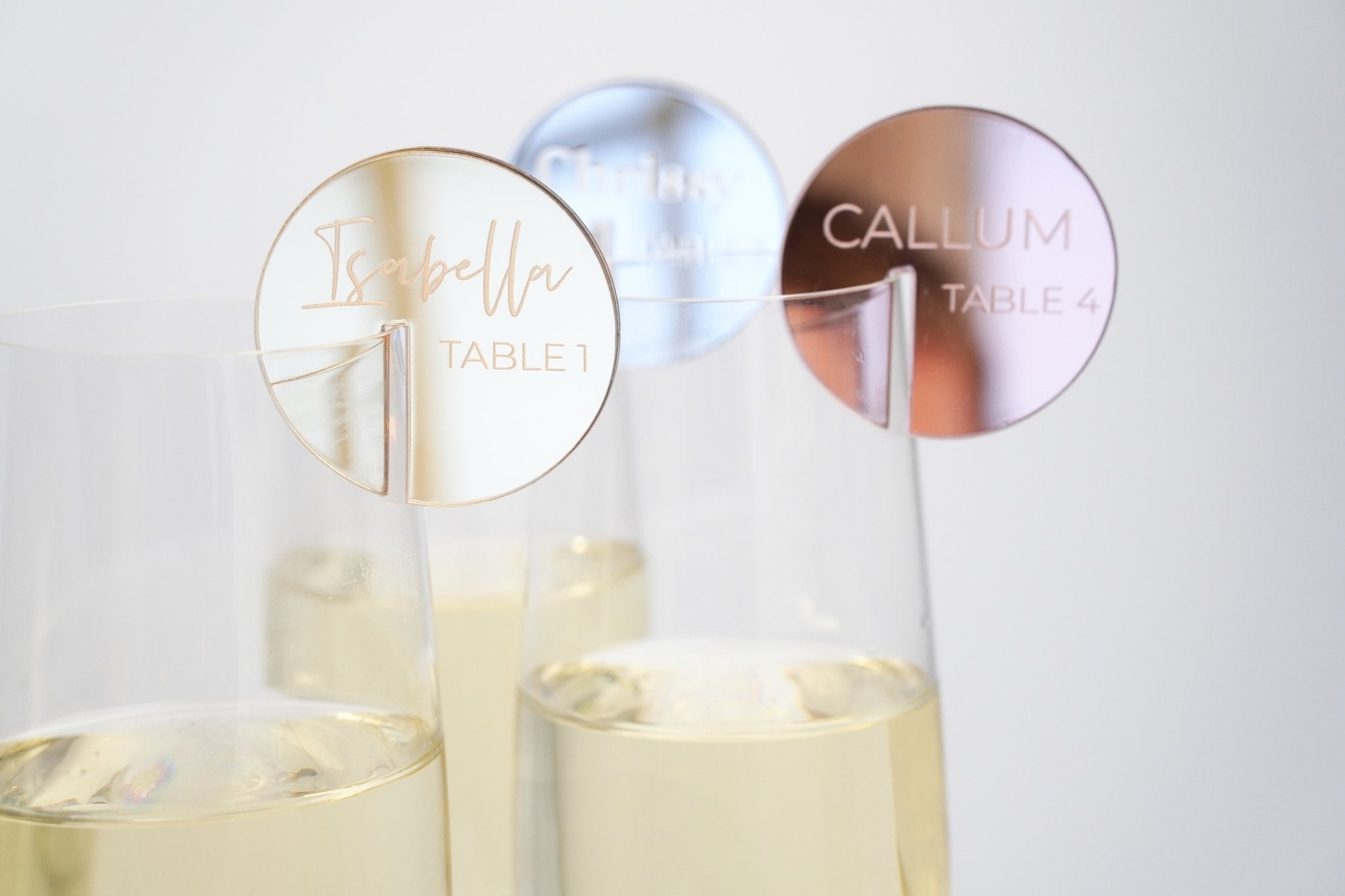 Drink Charms With Table Numbers