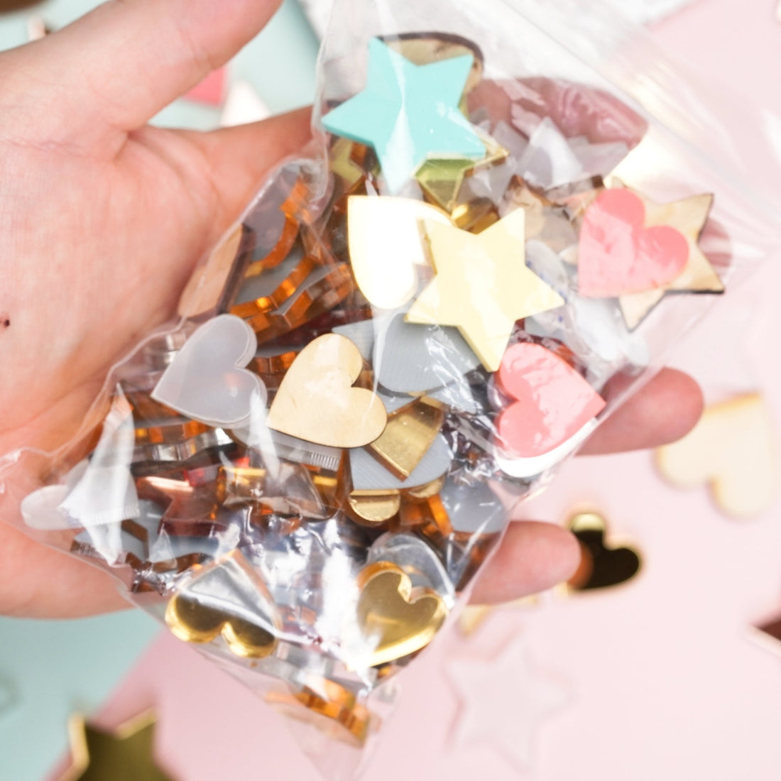 100g Mix Bag Acrylic Cake Charms