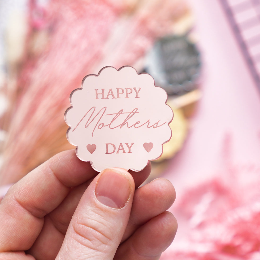 Happy Mother Day Cupcake Topper Disc