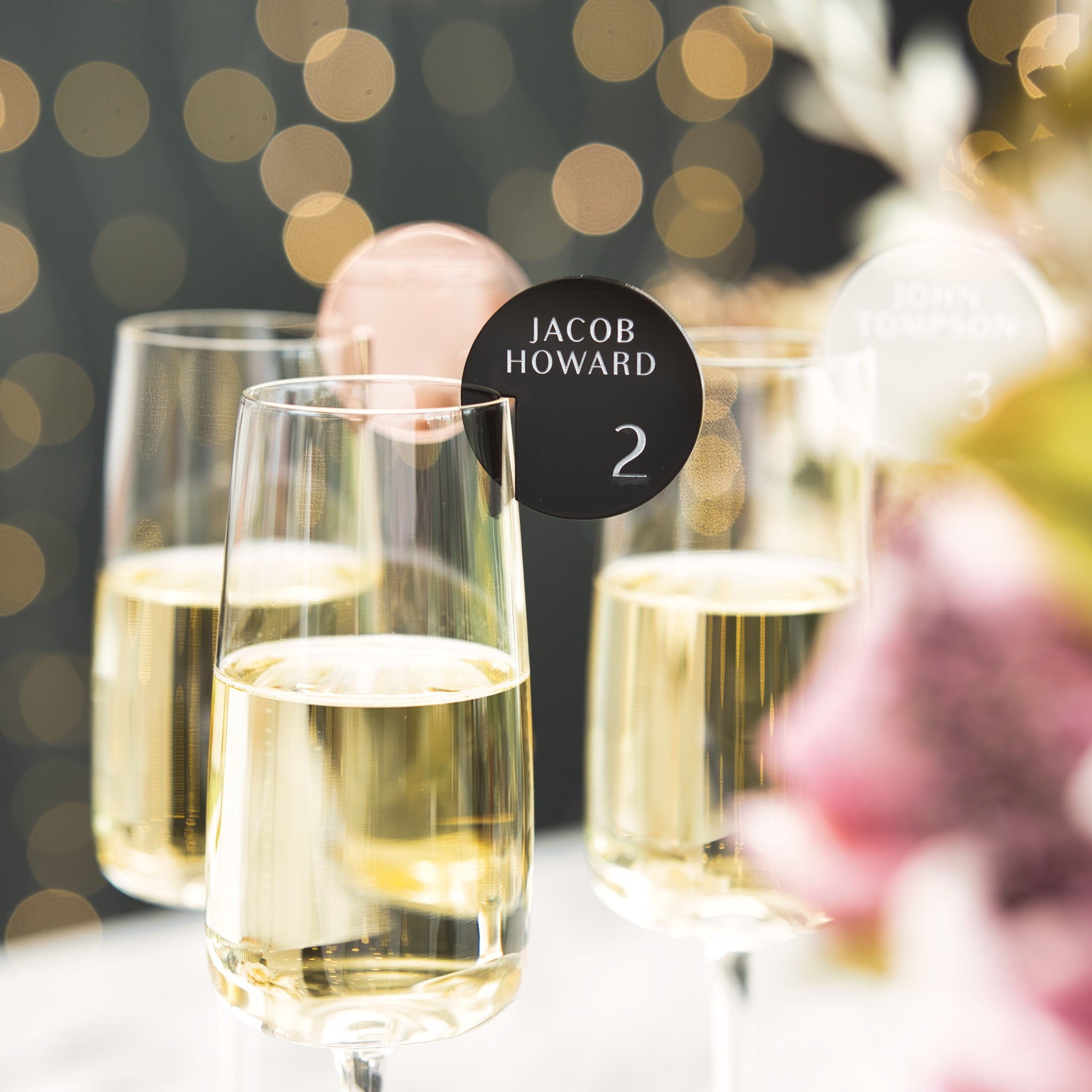 Champagne Name Place Setting