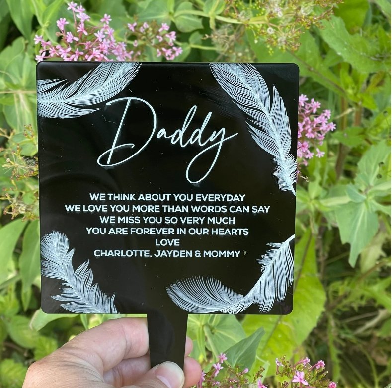 Daddy Memorial Plaque
