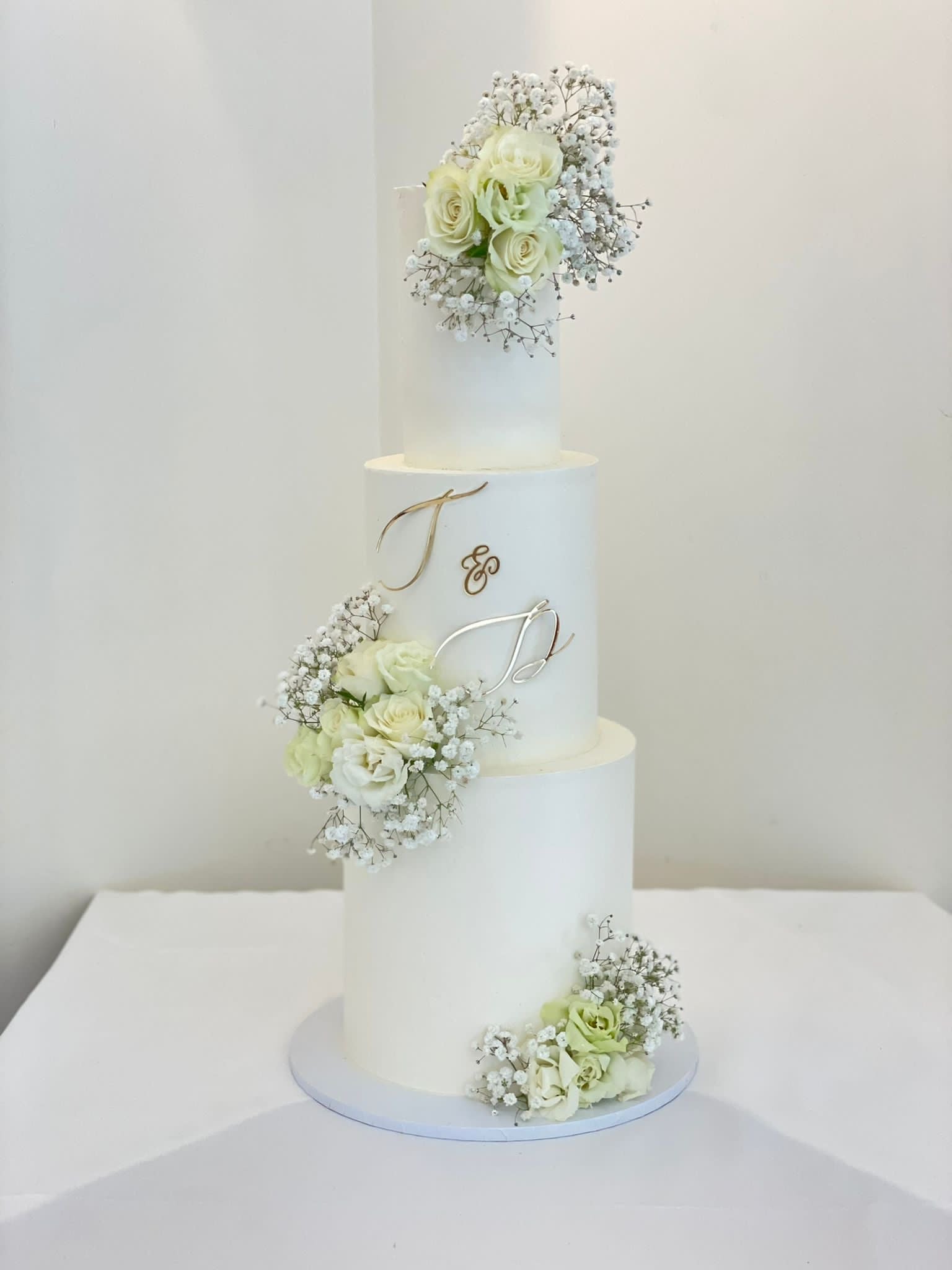 Initials Wedding Cake 