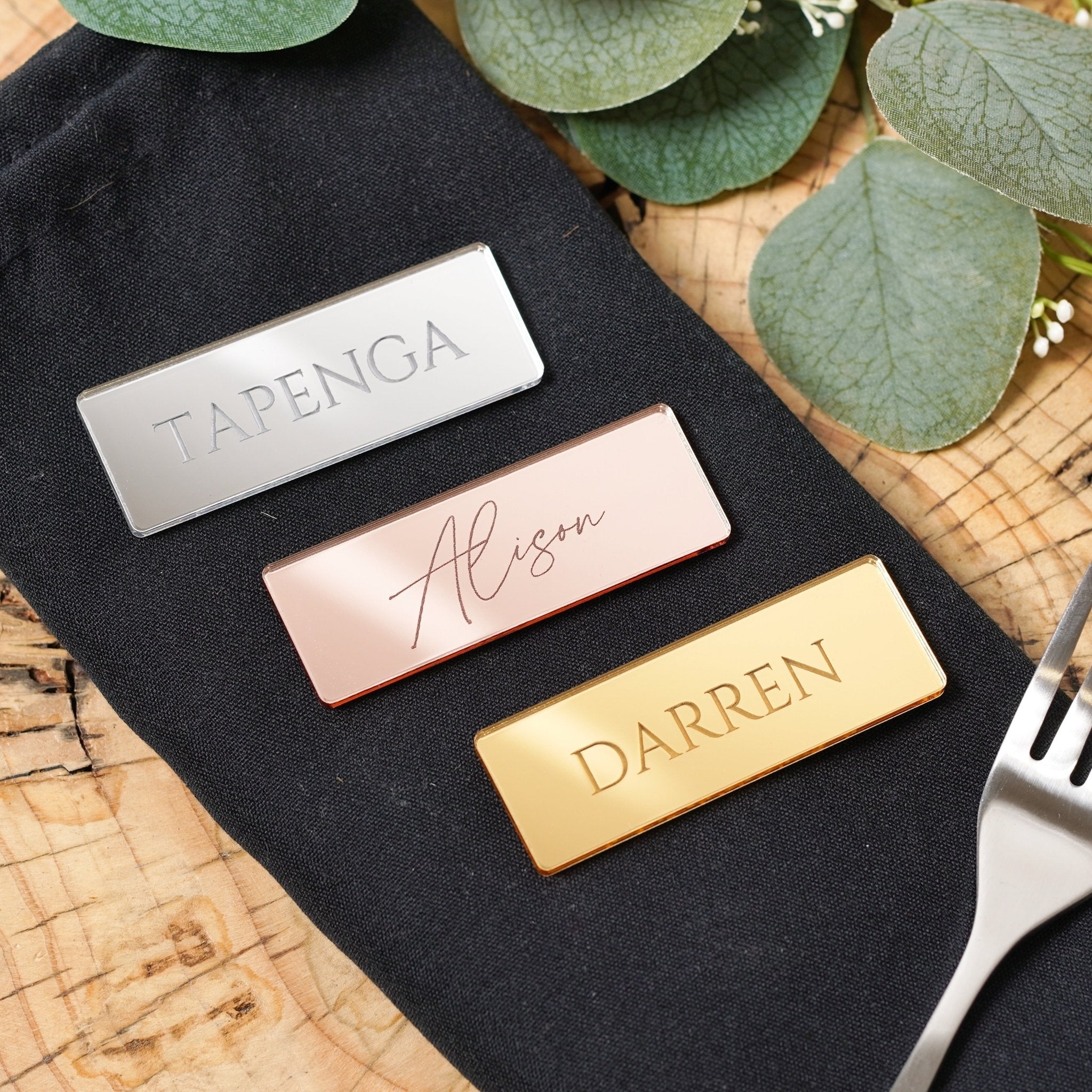 Acrylic name tags