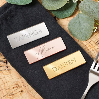 Acrylic name tags