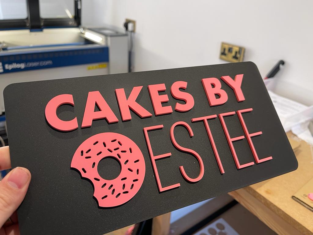 Bespoke Logo Business Door Sign 3D