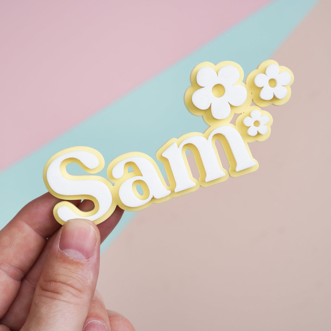 Personalised Cake Charm With Daisy