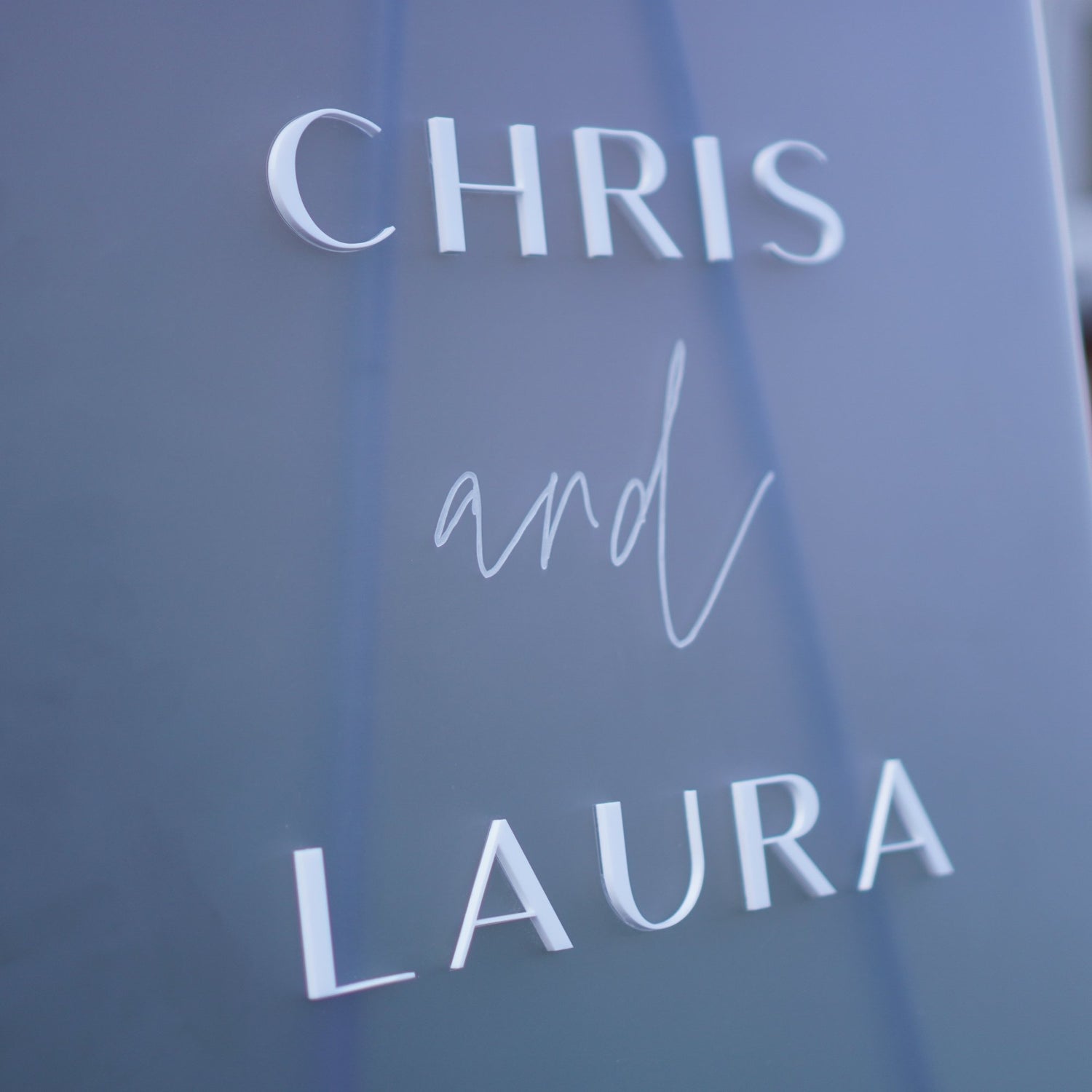 Personalised welcome sign