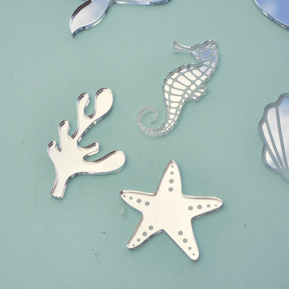 Mermaid Cake Charm Set of 6