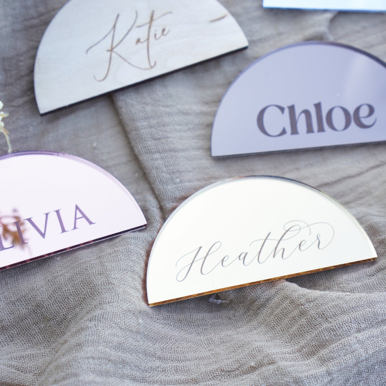 Personalised Wedding Name Places