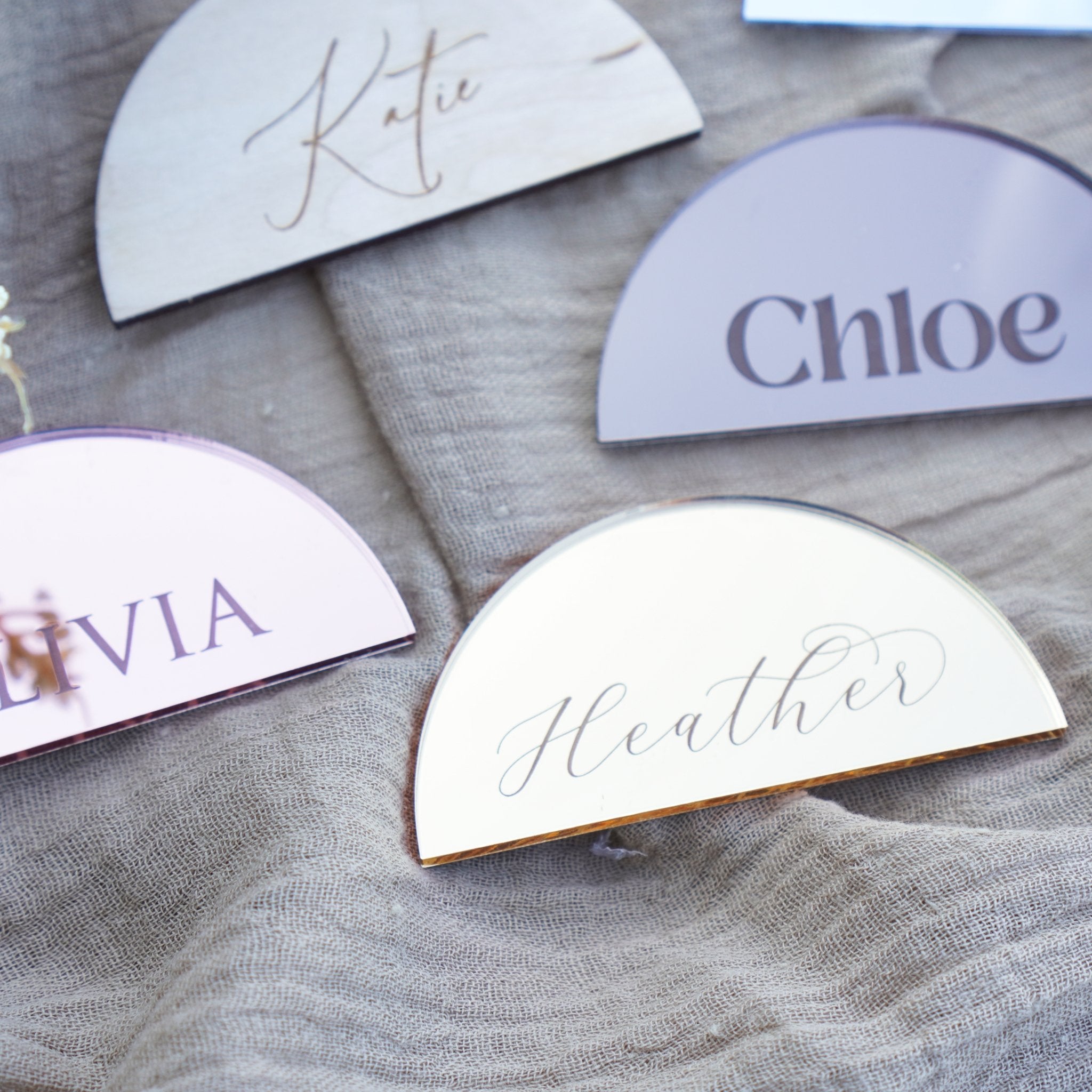 Personalised Wedding Name Places