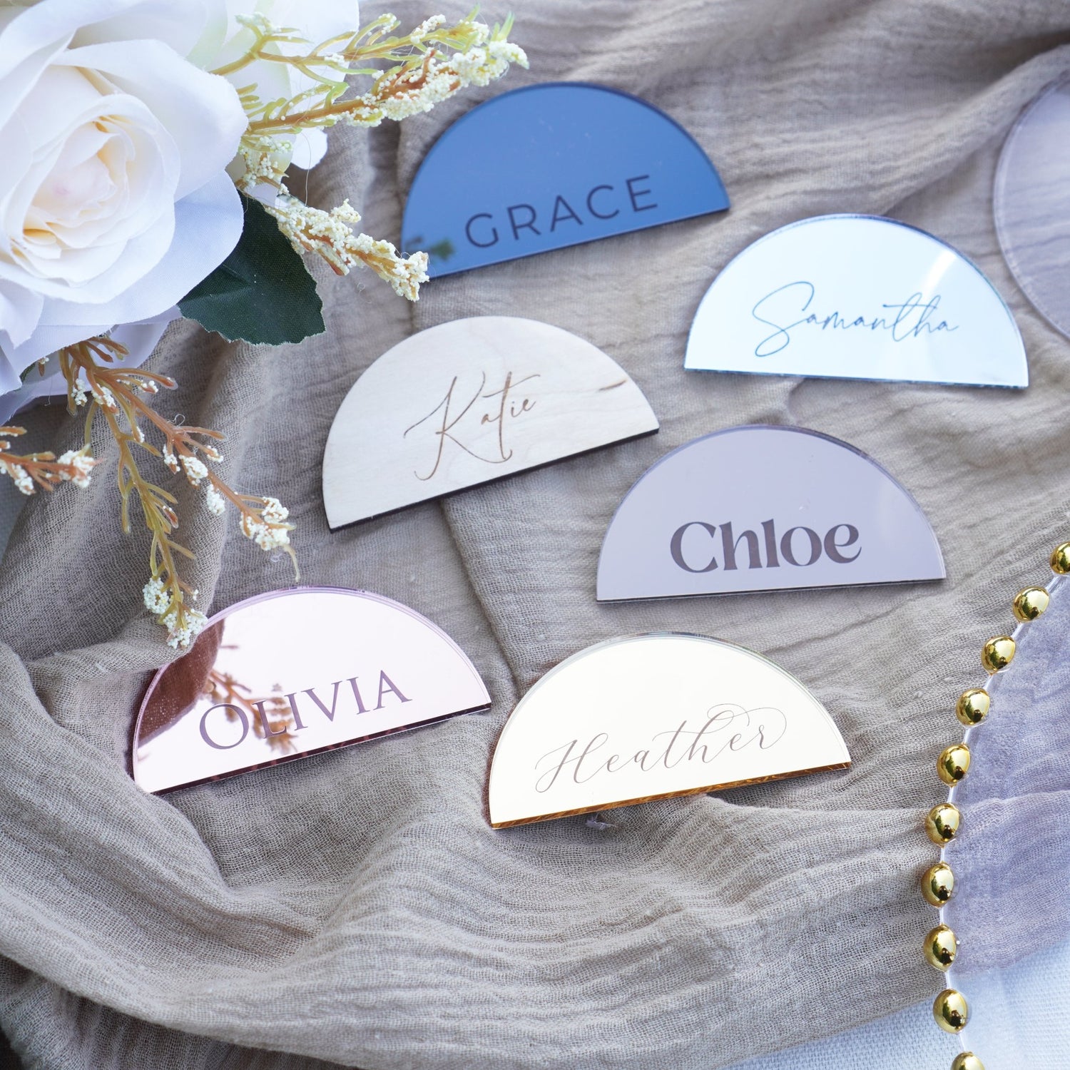 Personalised Wedding Name Places