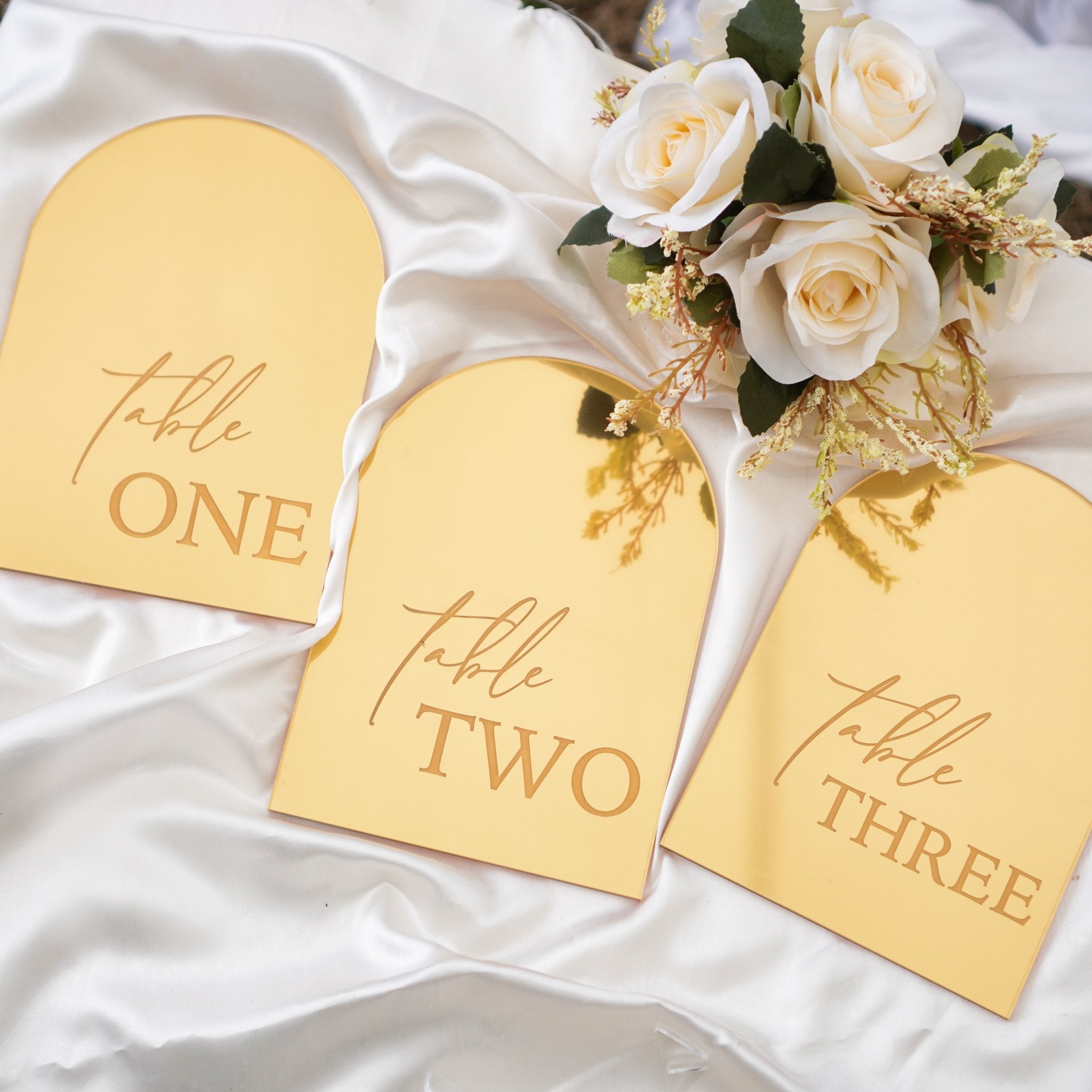 Arch Wedding Table Numbers With Stand