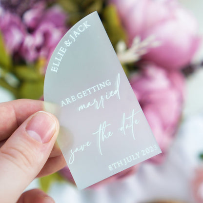 Arch wedding invite