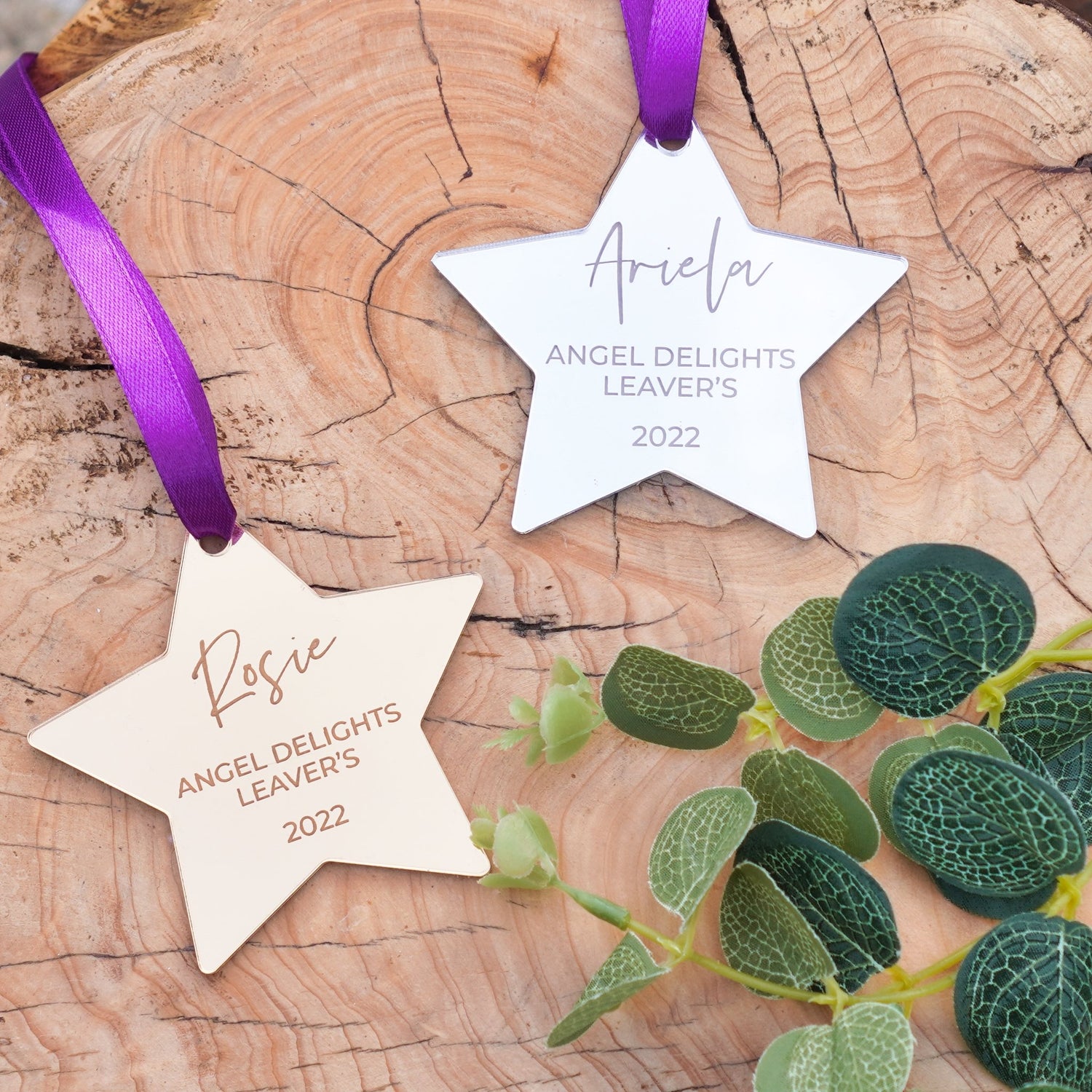 Nursery Leavers Gift cm Mirror Gold - Main Image