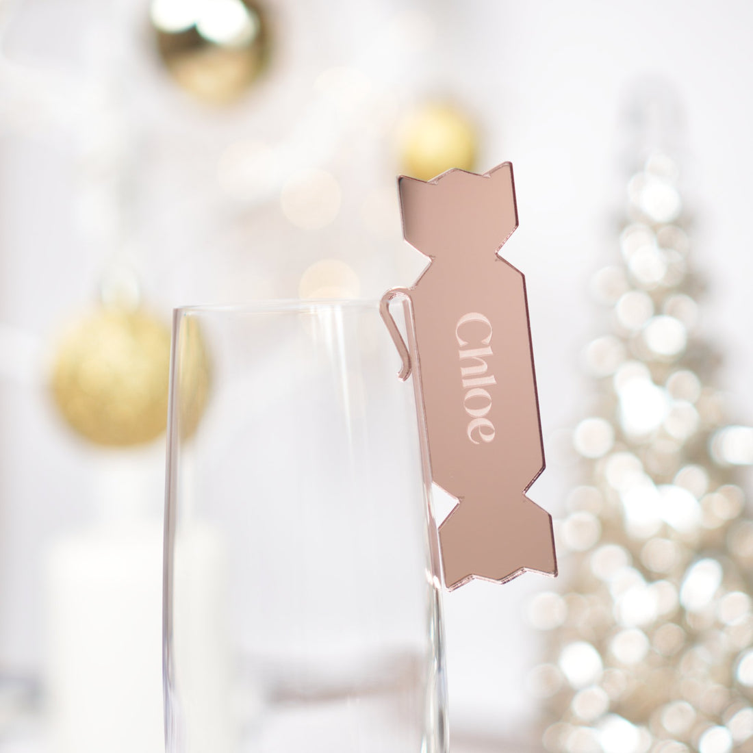 Christmas drink tag